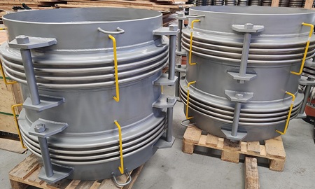 Junta de expansión metálica para compensación térmica y absorción de vibraciones