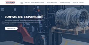 Imagen ilustrativa de la nueva página web de Tecnoform